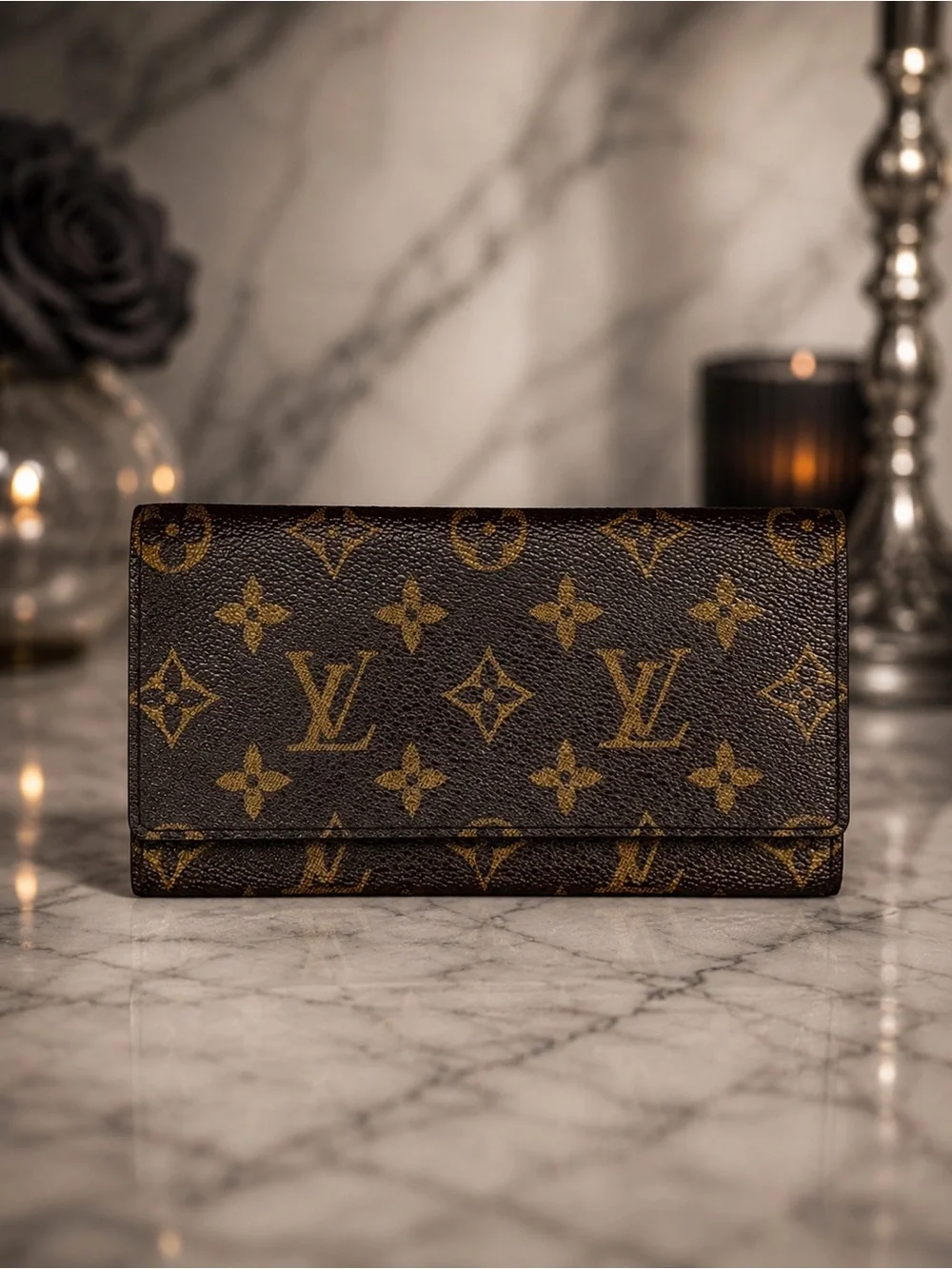 Louis Vuitton Monogram Long Bifold Wallet | Vintage | Date Code CA0916